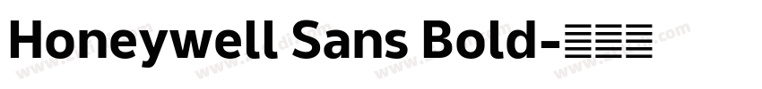 Honeywell Sans Bold字体转换